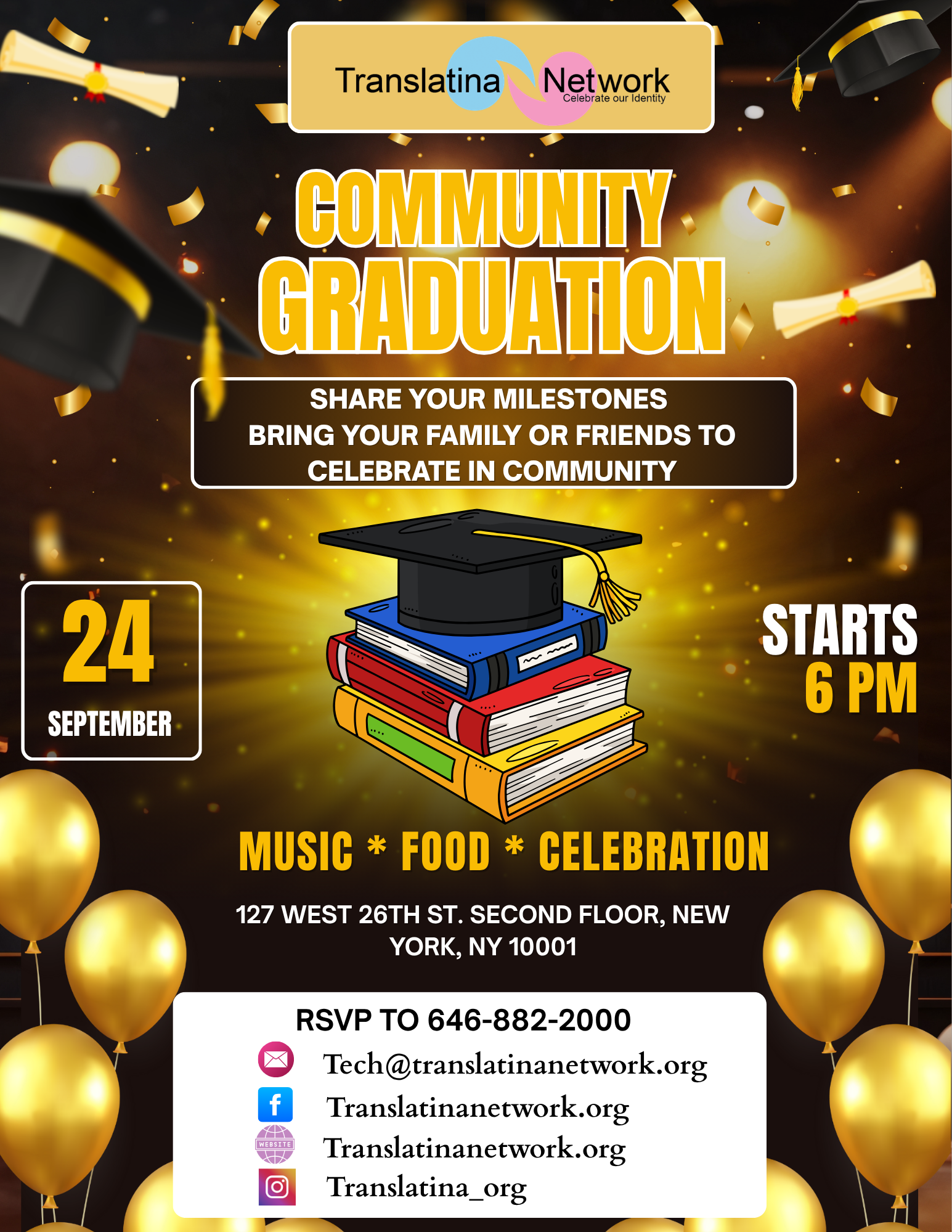 Community Graduation flyer 0924
